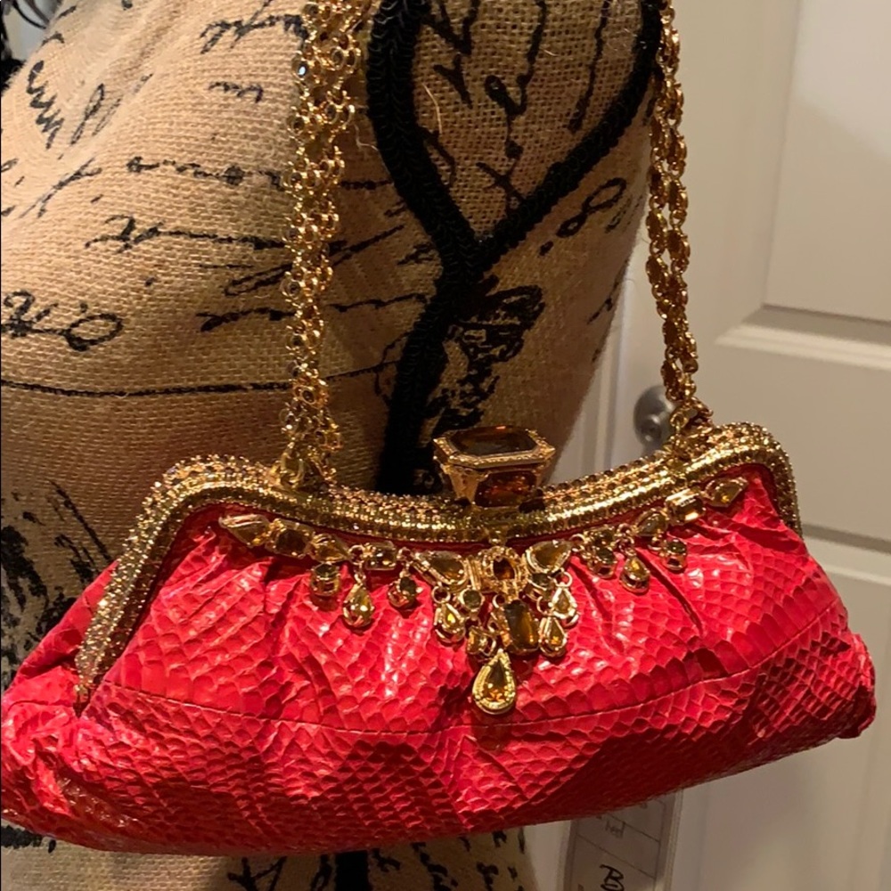 Beautiful Genuine Leather Purse (deep pink)